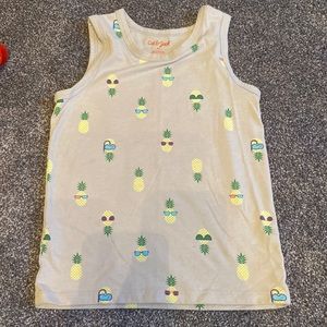 Cat & Jack pineapple print boys tank 5T
